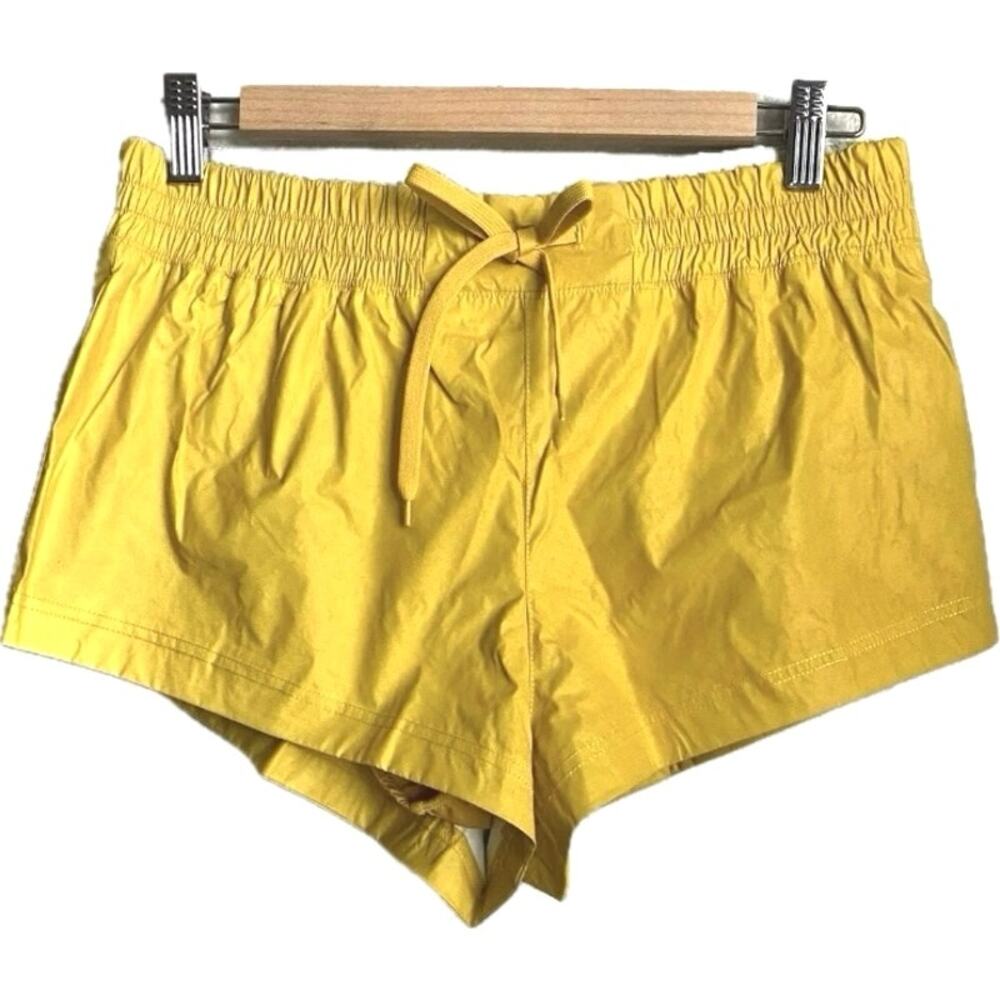 NEW Free People FP Movement Moonlight Reflective Running Shorts in Yellow Size L - Picture 6 of 13